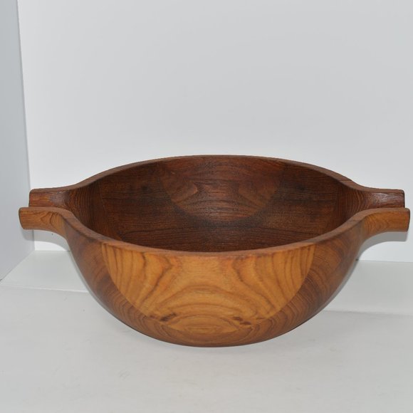 Georg Jensen Henning Koppel Vintage Danish Modern Mid Century Teak Salad Bowl - Picture 10 of 13